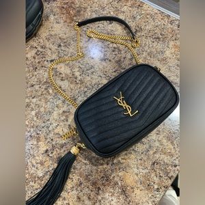 Saint Laurent matelasse Lou mini camera bag